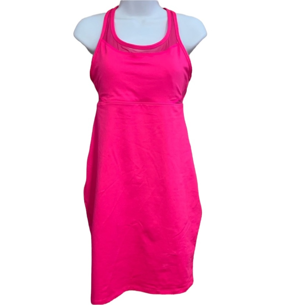 Fabletics M tropez dress body con stretch sweat wicking outdoor workout sports